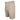 Beige shorts with a zippered pocket and a blue aftco logo tag on the waistband.