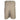 Back view of beige shorts with a subtle stripey texture.