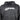 Close up of the chest of a black camo hoodie with a white hewes logo.