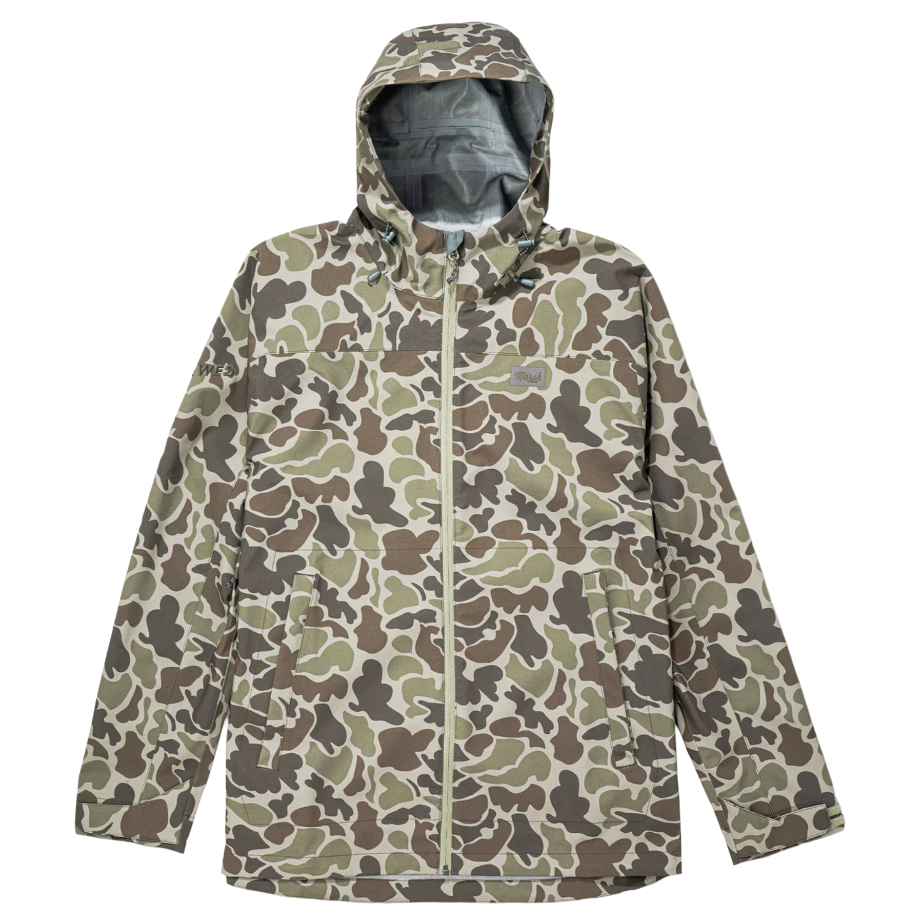 camouflage rain gear Hewes Dark Green Mallard Camo Cumberland Rain Jacket – MBG Gear
