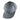 Side of a gray baseball cap with perforated back panels and a rubber hewes patch on the front.