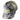 Side of a gray camo baseball cap with a green mesh back and a logo patch.
