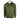 Olive green hoodie with a black hewes logo on the front and grey drawstrings.