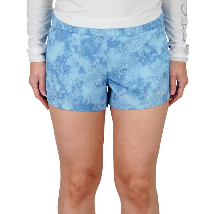 Blue camo shorts womens shop