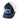 Side of a navy blue and white trucker cap with a HEWES logo patch.