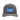 Gray and white baseball cap with a light blue Hewes logo patch.