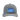 Gray and white hat featuring a light blue Hewes logo patch.