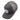 Side of a gray baseball cap with a mesh back and a white rubber patch on the front.