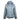 Light blue hoodie with a built-in neck gaiter and white maverick logo on the chest.