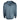 Back view of a blue athletic hoodie with a subtle heather texture.