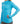 Model wearing a long-sleeve blue fishing shirt with the aftco logo on the sleeve and the maverick logo on the chest.