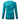 Back view of a long-sleeve teal shirt with a camouflage pattern and 'Maverick: Fish the Legend' printed across the shoulder blades in white.