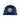 Navy blue cap with a round patch on the front containing the maverick logo.