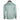 Back view of a mint green hooded long sleeve with a grey neck gaiter.