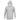 Front of a light grey hooded long sleeve with grey maverick logos on the left chest and right sleeve.