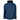 A navy-blue pullover hoodie with a front pocket and black maverick logo on the chest.