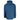 Back view of a hooded blue jacket.