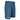 Side of men's blue shorts with a zipper closure and the pathfinder logo in white above the bottom of the leg.