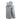 Back of a light gray waterproof jacket with a hood and 'AFTCO' logo on the back of the right shoulder in black.