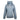 Light blue hoodie with a front pocket, adjustable hood, and built-in neck gaiter. Featuring the pathfinder logo in white across the chest.
