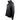 Side of a men's black hoodie with a high collar and an aftco logo on the sleeve.