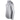 Side of a gray long-sleeve hooded shirt with a grey aftco logo on the sleeve.