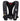 Front of a black inflatable life vest with a buckle closure and a white pathfinder logo on the left side.