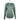 Front of a green hooded long sleeve with a plant pattern.