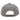 Back view of a gray mesh snapback cap.