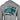Back of a light grey performance hoodie with a teal fish graphic and the pathfinder logo.