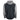 Back view of a sweatshirt with a grey hood and sleeves and a black body.