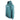 Side of a teal hoodie with a front pocket and a white pathfinder logo across the chest.