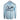 Light blue long-sleeve shirt featuring a fish design and the name 'Hewes' on the back.