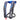 A grey inflatable life vest with blue accents, a buckle closure, and the hewes logo printed on the side in white. 