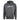 Front of a charcoal hoodie with a hewes logo printed in white across the front. 