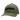 Olive green mesh back cap with a black hewes logo embroidered on the front.