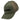 Side of an olive green cap with a black hewes logo embroidered on the front and mesh back panels.
