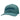 A teal blue mesh cap with a hewes logo embroidered on the front.