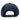 Back of a navy blue snap back cap.