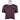Front of a purple crop top with a light purple hewes logo printed on the left chest.