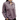 Woman stadning wearing a purple ribbed quarter zip with the hewes logo embroidered in grey on the right sleeve.