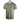 Front of an olive green tee with a left chest pocket printed with the hewes logo.