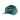 Green cap with a black patch on the front containing a fish and the hewes logo.