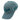 Side of a teal hat with a dark teal redfish graphic embroidered on the front and a Hewes logo embroidered on the side.