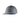 Gray flat-brim cap with a grey circular patch on the front, containing the hewes logo.
