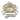 A decal of a beige crab with a fish in the center and a hewes logo below. 