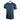 Front of a blue T-shirt with a white Hewes logo on the chest.
