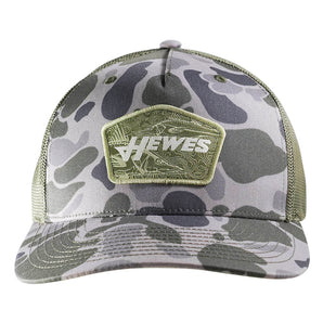 Hewes Snook Topography Trucker Hat - Duck Camo