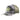 Gray camo trucker hat with a green mesh back and a green hewes patch logo on the front.