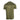 Back of an olive green T-shirt with a dark green graphic of a fish and the text "Backcountry Boats" on the shoulder blades.